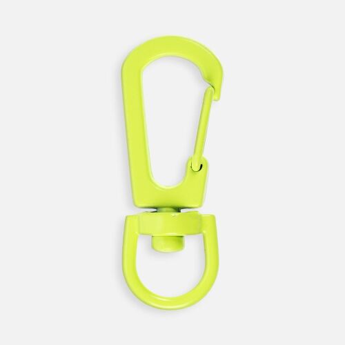 Застежка-карабин Snap Hook, S, желтый неон 1