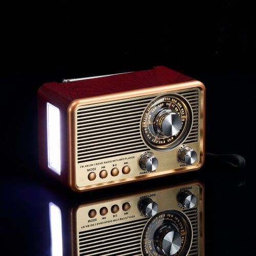 Bluetooth-колонка с радио Listenberg, коричневая 7 Bluetooth-колонка с радио Listenberg, коричневая 7