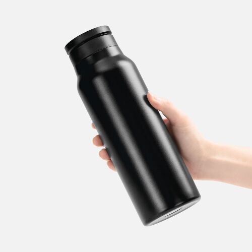 Термобутылка Magnus с магнитным держателем для телефона, черная 3