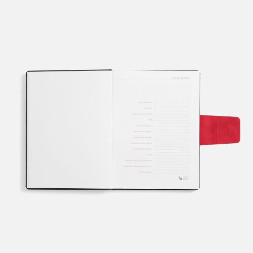 Ежедневник Grande Strap на заказ, датированный, черный 6 Ежедневник Grande Strap на заказ, датированный, черный 6
