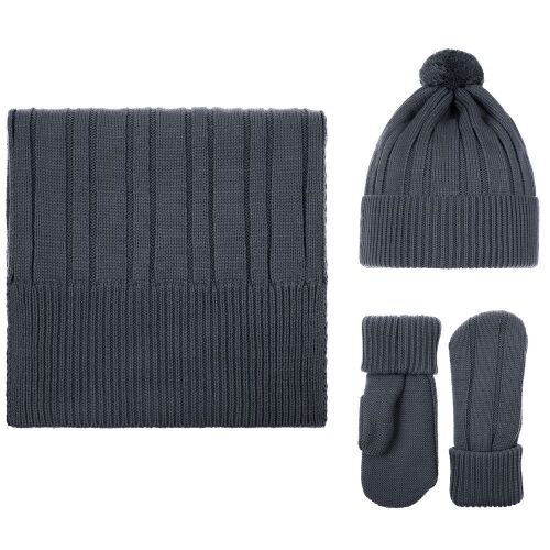 Шапка Knit Beat, серая (графит) 4 Шапка Knit Beat, серая (графит) 4