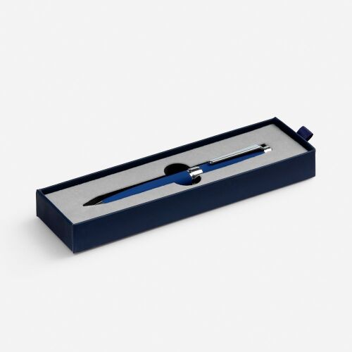 Ручка шариковая Broad Ring Soft Touch в футляре, синяя 1 Ручка шариковая Broad Ring Soft Touch в футляре, синяя 1