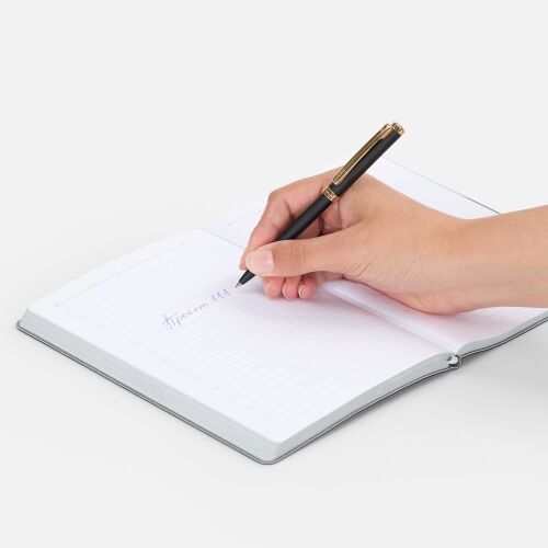 Ручка шариковая Delgado, матовая черная 4