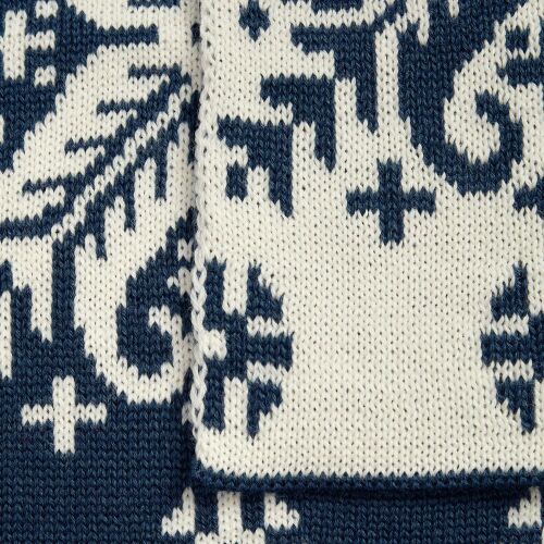 Шарф Wintertude L, синий с белым 4