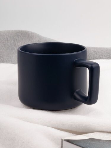 Чашка Jumbo в коробке матовая, темно-синяя 4