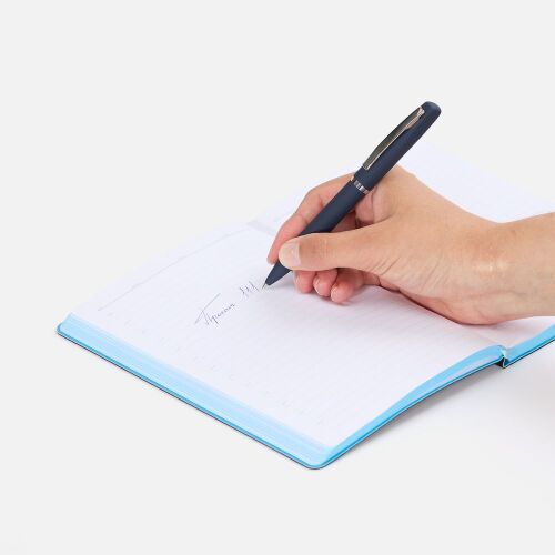 Ручка шариковая Bolt Soft Touch, синяя 4