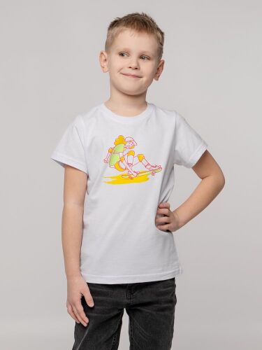 Футболка детская Skateboard, белая, 6 лет 2 Футболка детская Skateboard, белая, 6 лет 2