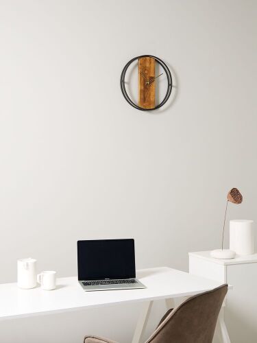 Часы Woodix, черные с коричневым 5