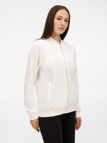 Бомбер унисекс Nuppu, молочно-белый, размер S 4