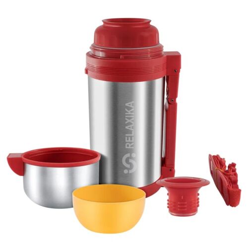 Термос для еды и напитков Relaxika 1200, стальной 4