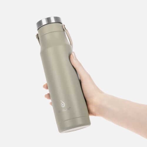 Термобутылка Tateyama, серо-бежевая 1