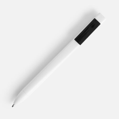 Ручка шариковая Swiper SQ, белая с черным 1