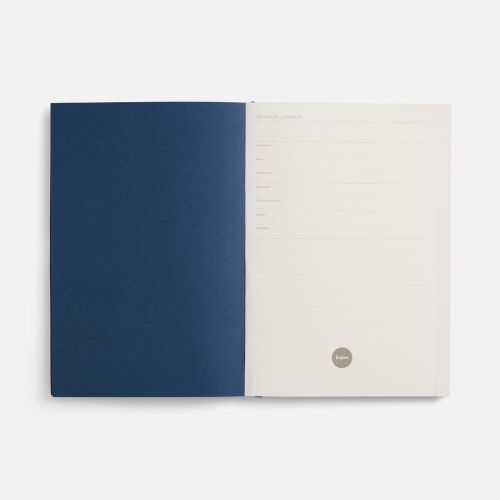 Ежедневник Flat, недатированный, синий, ver.2 6
