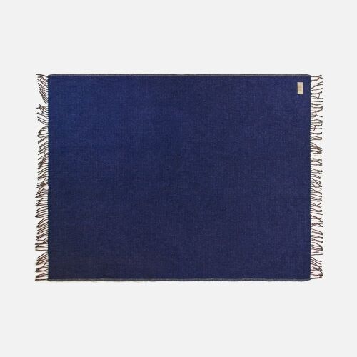 Плед Devika, синий с бежевым 2