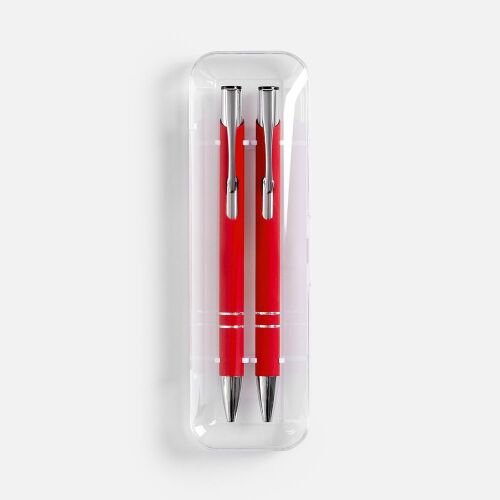 Набор из 2 ручек Keskus Soft Touch, красный 4