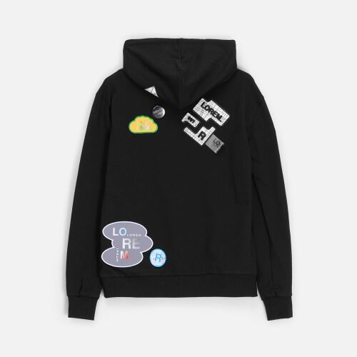 Толстовка с капюшоном Unit Kirenga черная, размер 4XL 7