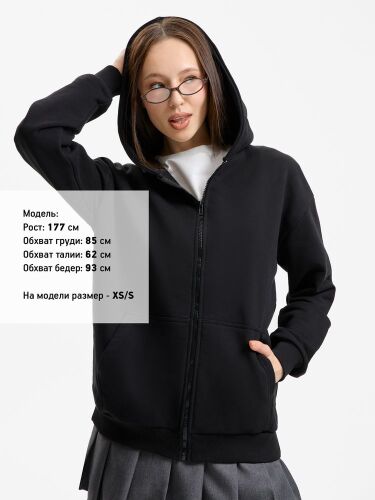 Толстовка унисекс оверсайз Sartoro, черная, размер XL/XXL 5