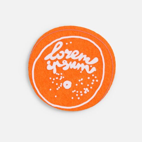 Заготовка из фетра Felt M, оранжевый неон 5