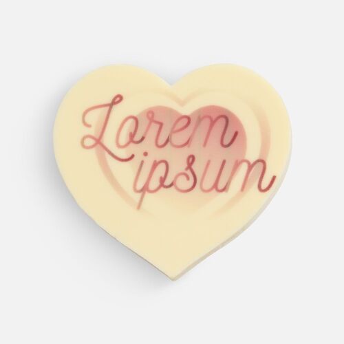 Печенье Dream White в белом шоколаде, сердце 2