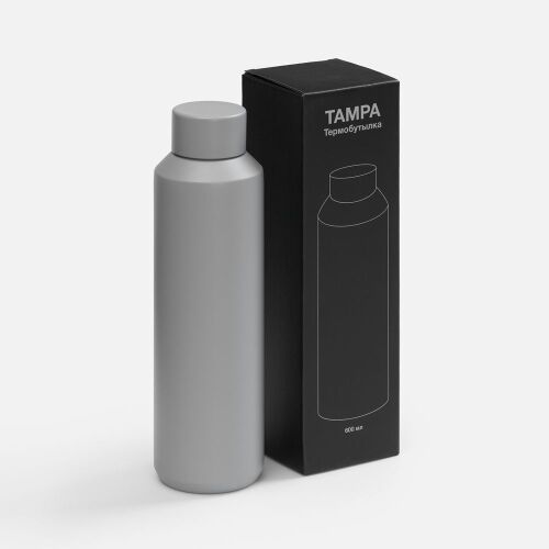 Термобутылка Tampa, серая 5