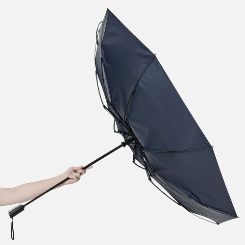 Зонт складной Fiber, темно-синий 2