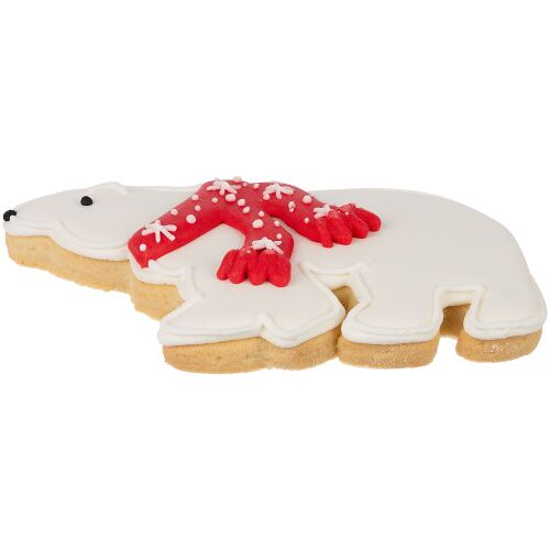 Печенье «Остаемся зимовать», белое с красным 2