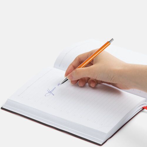 Ручка шариковая Slim Beam, оранжевая 3
