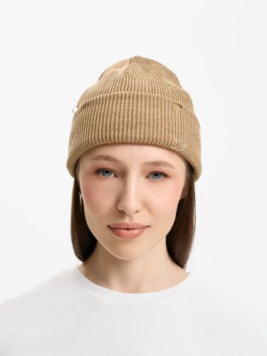 Шапка Ribelle, коричнево-бежевый меланж 4