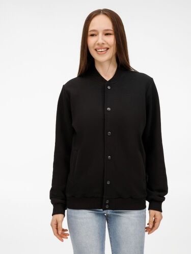 Бомбер унисекс Nuppu, черный, размер S 2