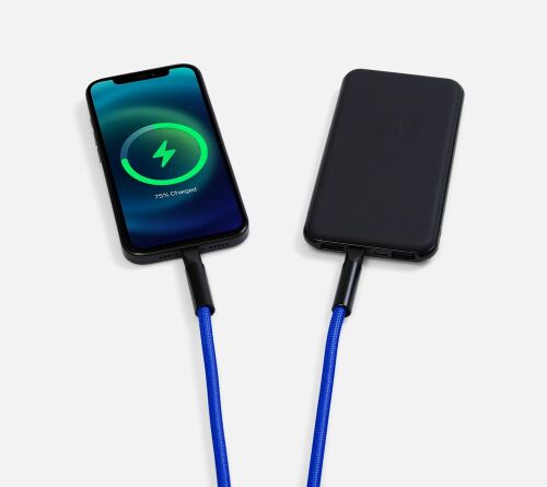 Кабель-ланьярд energyFlex Power Delivery 60 Вт, темно-синий 3