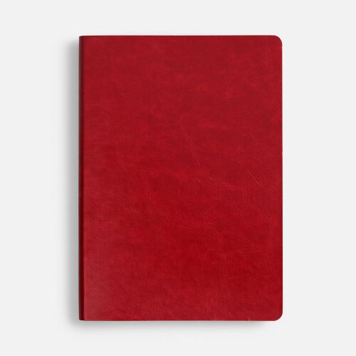 Ежедневник Nebraska Flex, недатированный, красный с золотистым 4