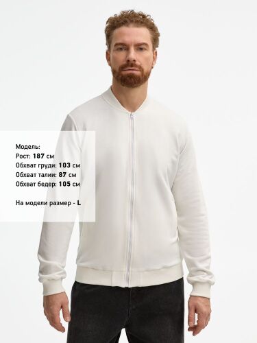 Бомбер унисекс Townie, молочно-белый, размер M 4