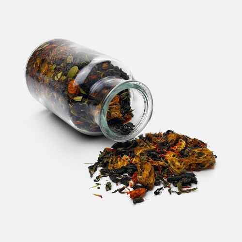 Чай «Сокочай», зеленый с соком ананаса, облепихой, толокнянкой и 2