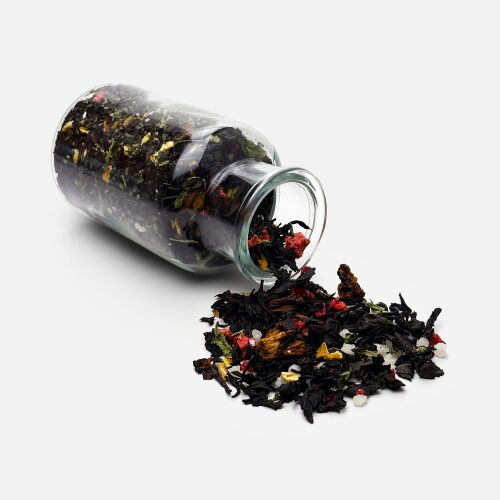 Чай «Сокочай», черный с соком ананаса, клубникой, мятой, медом и 2