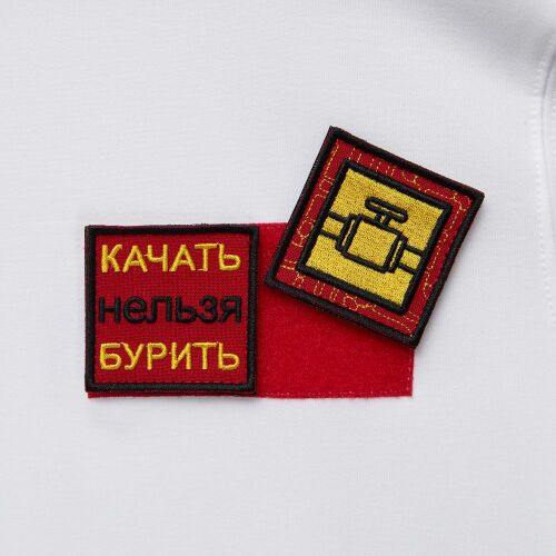 Основа Velkro S для крепления шевронов на липучке, красная 6