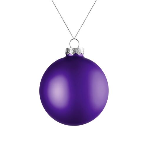 Елочный шар Finery Matt, 8 см, матовый фиолетовый 1 Елочный шар Finery Matt, 8 см, матовый фиолетовый 1