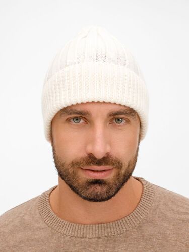 Шапка Bellish, белая (ванильная) 2