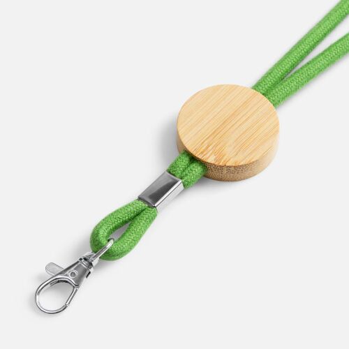 Шнурок для бейджа Tube Wood, зеленый 3 Шнурок для бейджа Tube Wood, зеленый 3