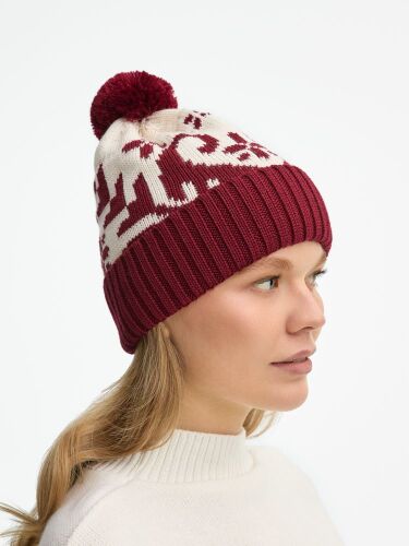 Шапка Wintertude, красная с белым 1