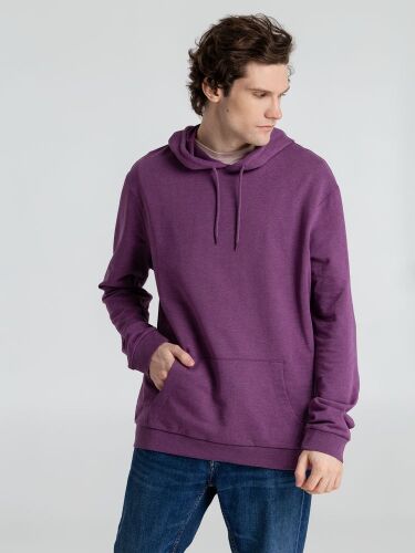 Толстовка с капюшоном унисекс Hoodie, фиолетовый меланж, размер  2