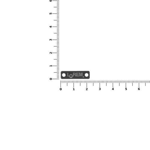 Шильдик металлический Alfa Liten, серый 2