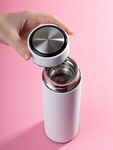 Термос с ситечком Percola, белый 6