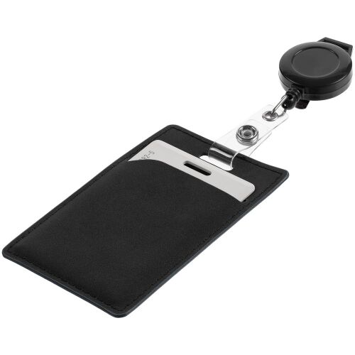 Ретрактор Attach New с ушком под ленту, черный 4