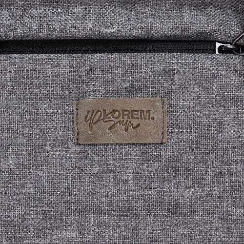 Лейбл кожаный Pasek, XS, серый 5