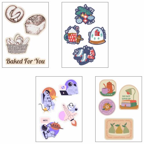Объемные наклейки под смолой Sticker Pack на заказ 1