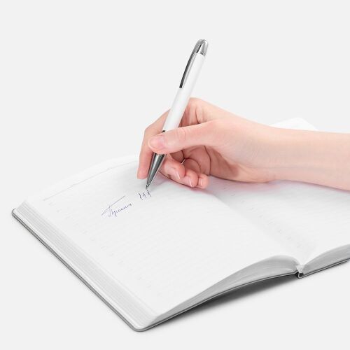 Ручка шариковая Arc Soft Touch, белая 4