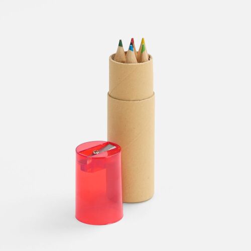 Набор карандашей Pencilvania Office с точилкой, красный 1 Набор карандашей Pencilvania Office с точилкой, красный 1