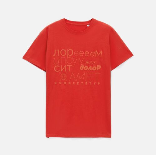 Футболка унисекс T-bolka 140, красная, размер XXXL 7