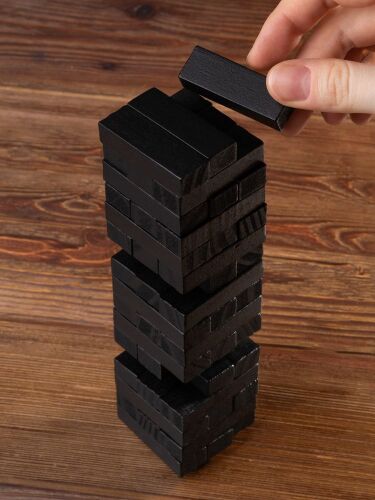 Игра «Деревянная башня мини», черная 5