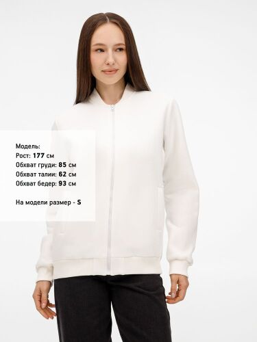 Бомбер унисекс Estado, молочно-белый, размер M 4